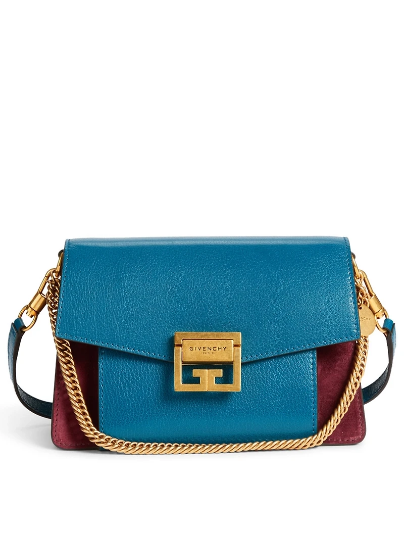 Small GV3 Leather And Suede Bag