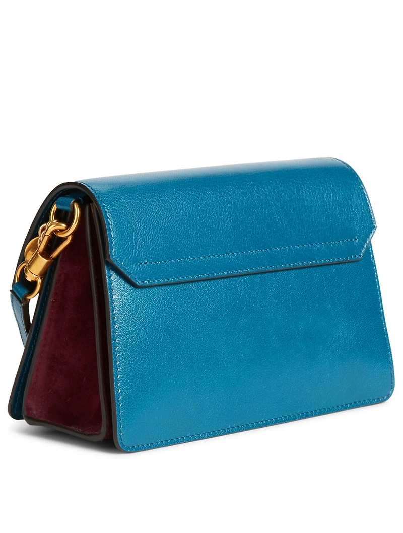 Small GV3 Leather And Suede Bag