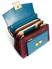 Small GV3 Leather And Suede Bag