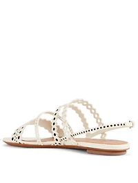 Lasercut Leather Sandals