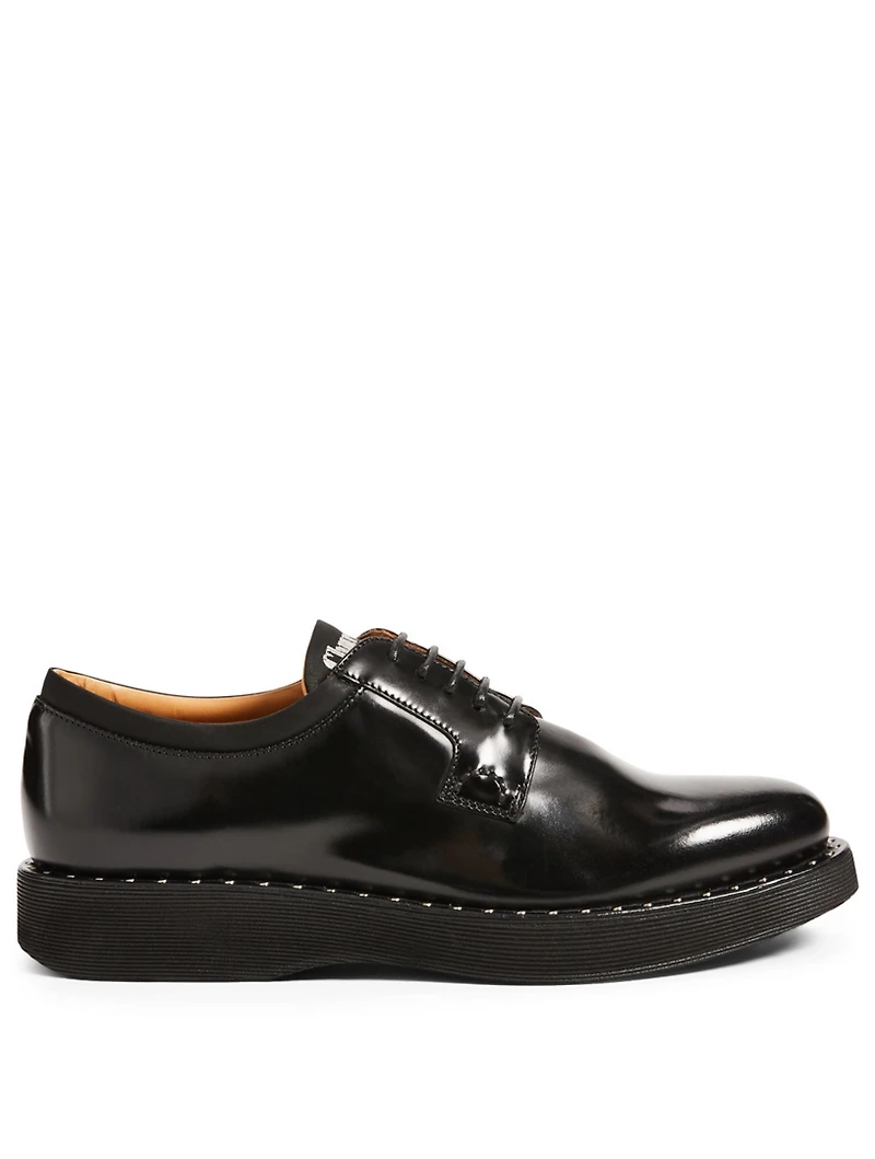 Brandy Leather Derby Shoes