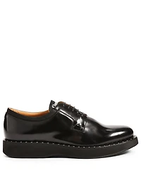 Brandy Leather Derby Shoes