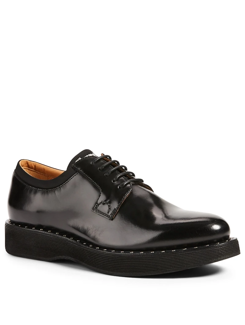 Brandy Leather Derby Shoes