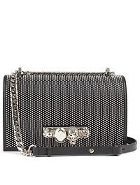 Small Leather Jewel Bag With Studs