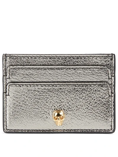 Metallic Leather Card Holder