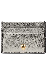 Metallic Leather Card Holder