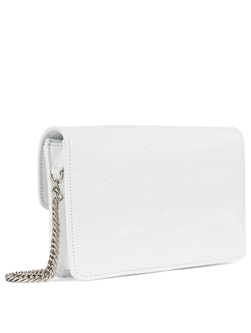 BB Patent Leather Chain Wallet Bag