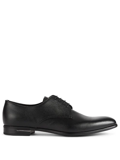 Saffiano Leather Derby Shoes