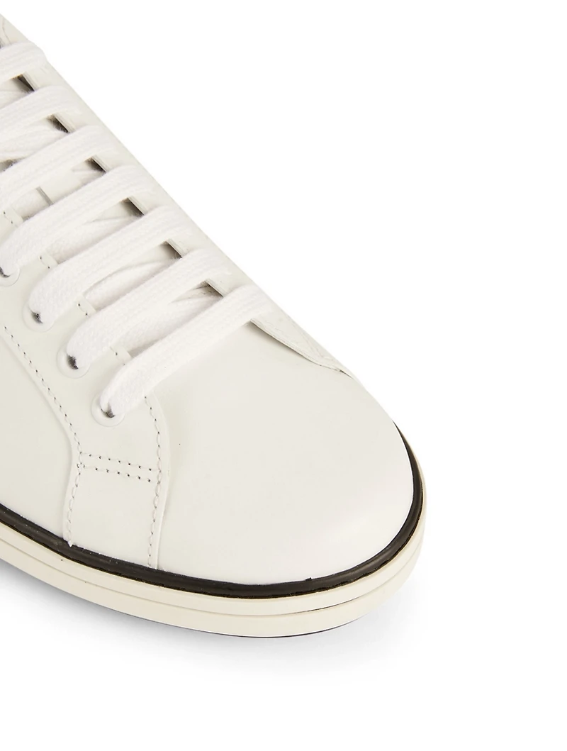 Leather Logo Sneakers