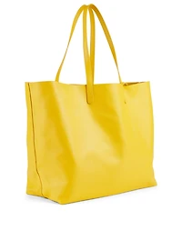 Leather Oversized Tote Bag
