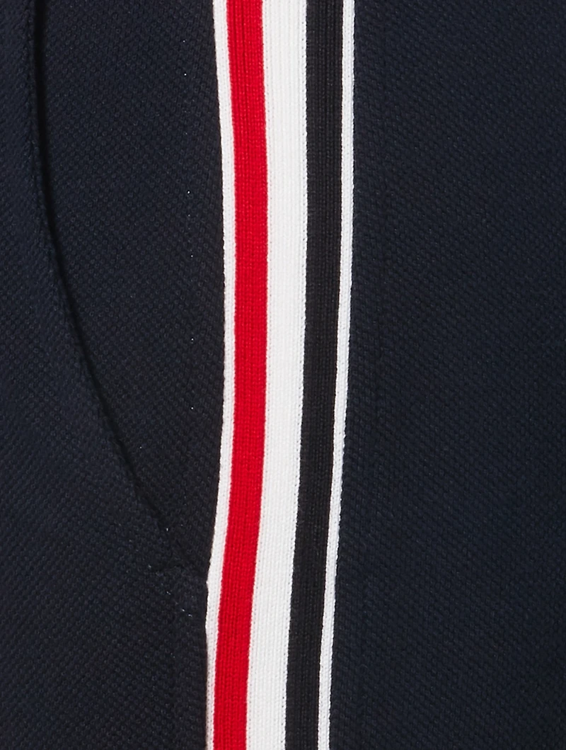 Piqué Shorts With Side Stripe