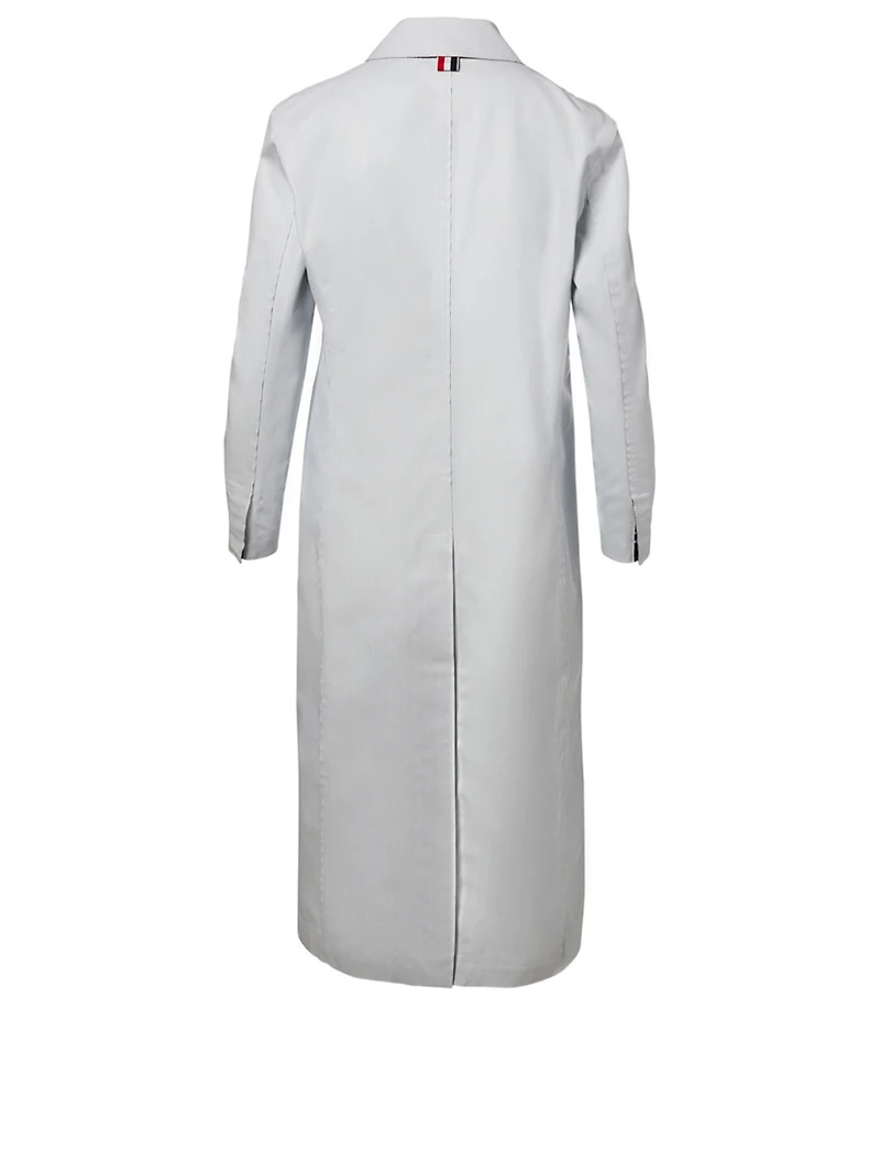 Reversible Wool Coat With Stripe Detail