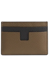 Two-Tone Leather Card Holder
