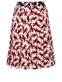 Dance Bunny Poplin Pleated Skirt