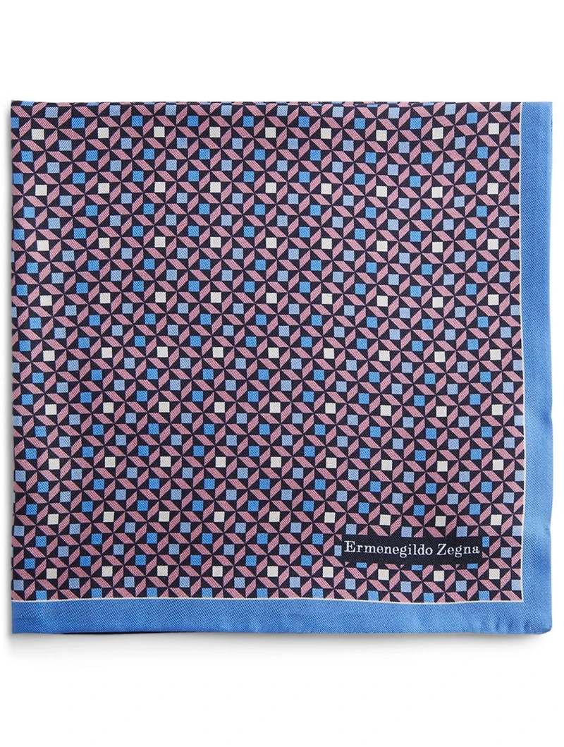 Silk Printed Pocket Square