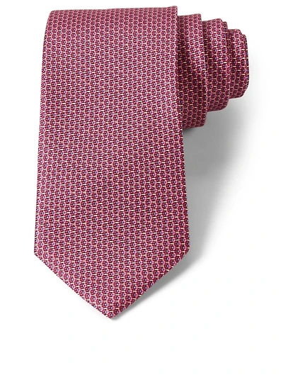 Silk Tie In Geo Pattern