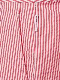 Bulldog Seersucker Mid-Length Swim Shorts