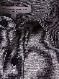 Sebastian Linen Striped Tailored Polo Shirt