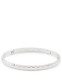 Clou De Paris Quatre White Gold Bangle Bracelet