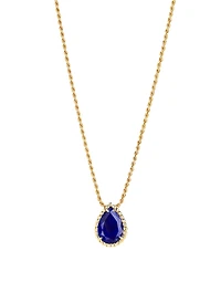 Serpent Boheme Gold Pendant Necklace With Lapis Lazuli