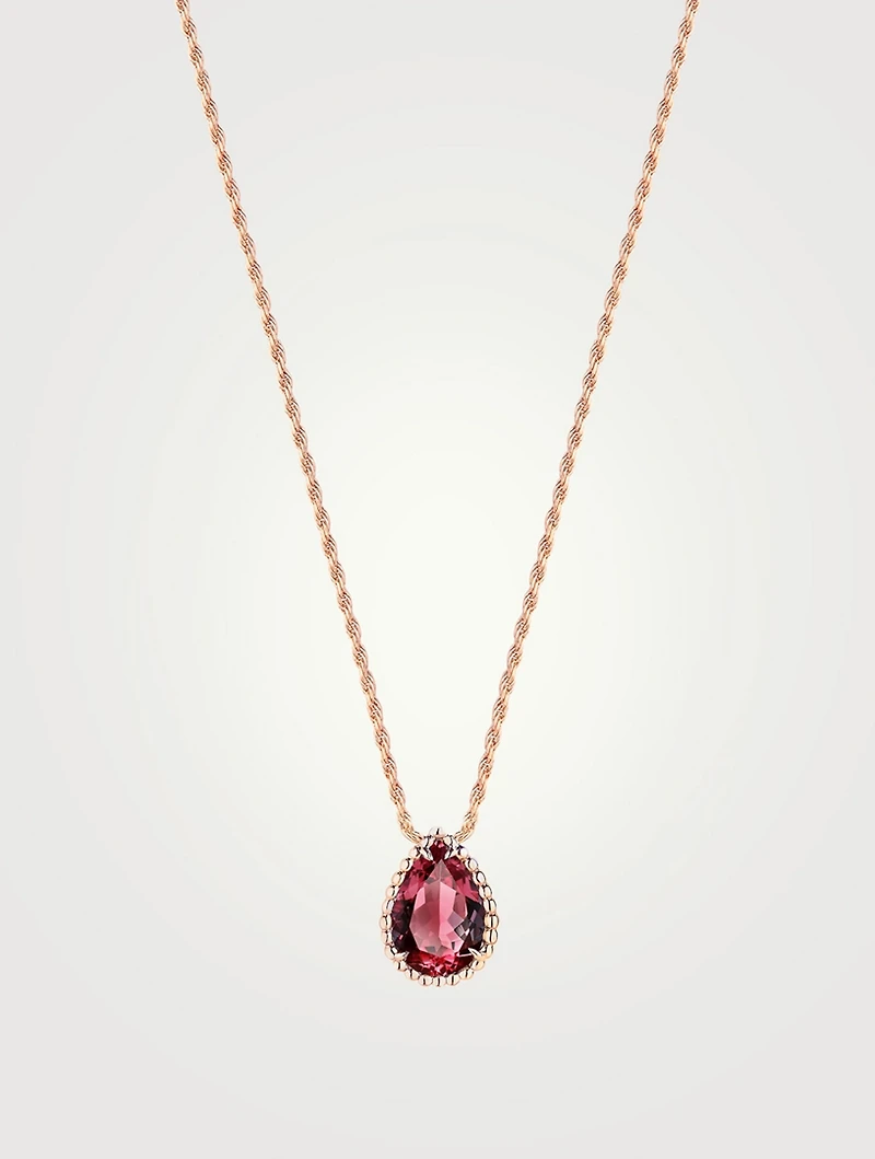 Serpent Boheme S Motif Pendant With Rhodolite Garnet