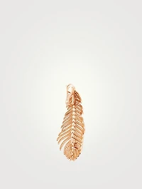 Plume De Paon Rose Gold Pendant Earrings With Diamonds