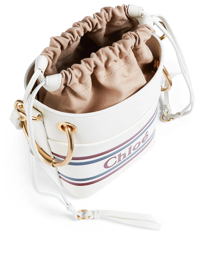 Mini Roy Leather Bucket Bag