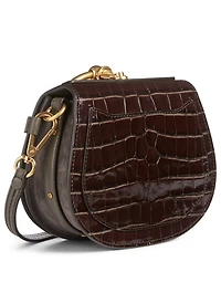Small Nile Croc-Embossed Leather Bag