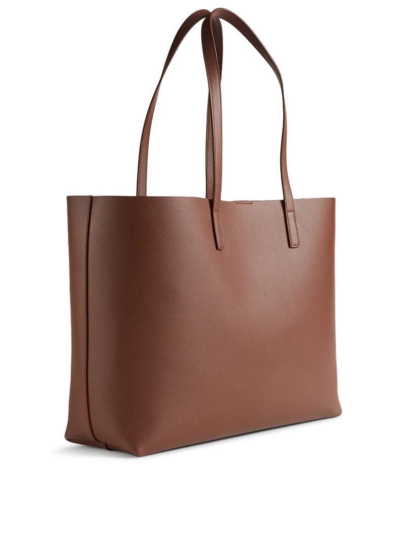 East West Leather Tote Bag