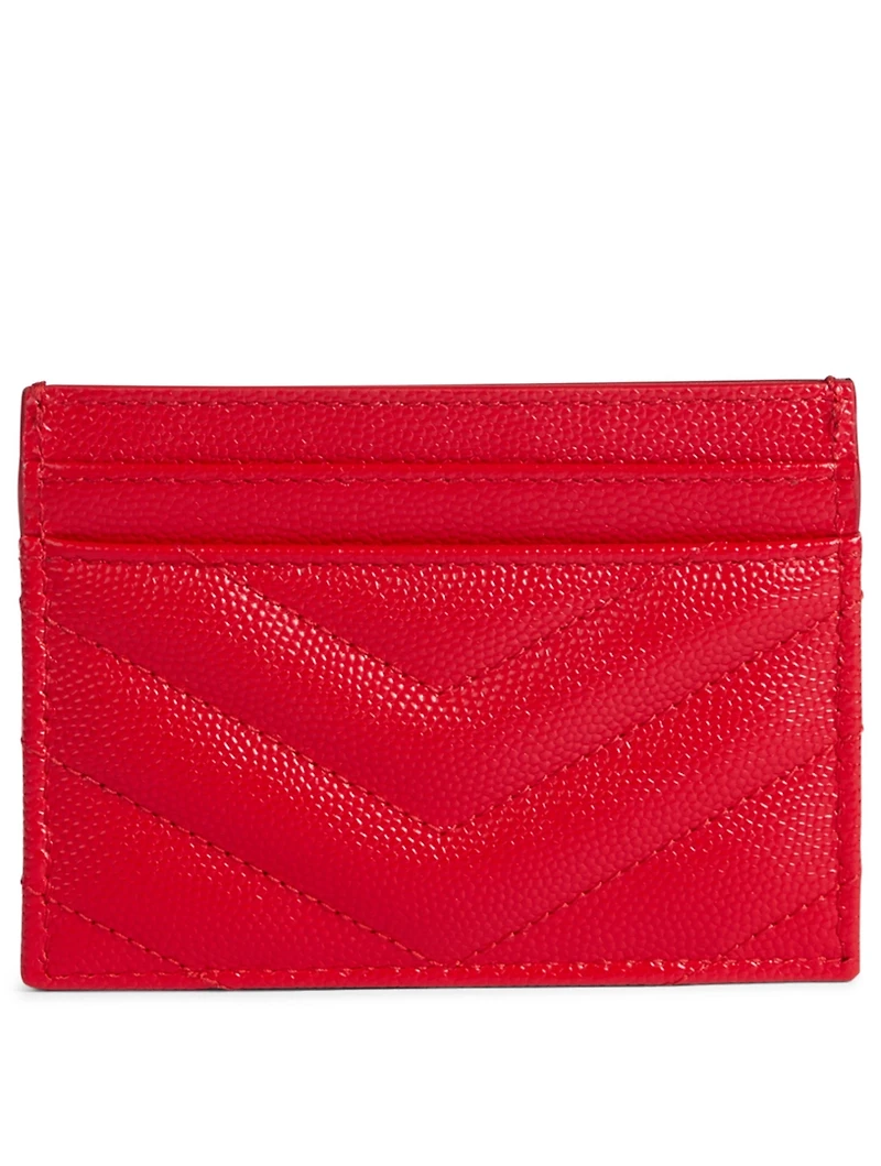 YSL Monogram Matelassé Leather Card Holder