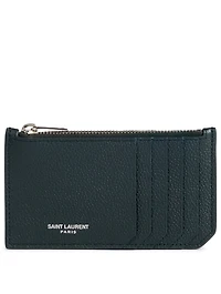 Fragment Leather Zipped Card Holder