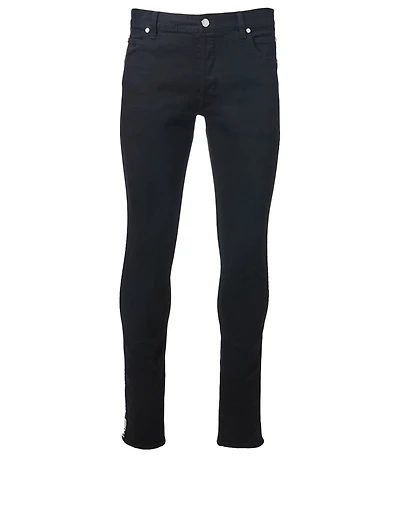 Slim Fit Jeans With Logo Band