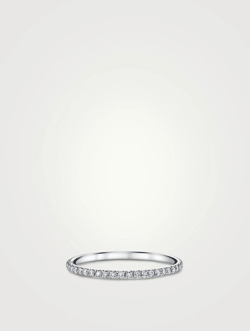 18K White Gold Eternity Ring With Diamonds