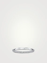 18K White Gold Eternity Ring With Diamonds