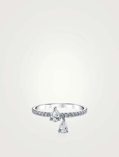18K White Gold Princess Eternity Ring With Diamonds