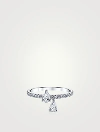 18K White Gold Princess Eternity Ring With Diamonds