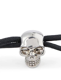 Skull Braided Leather Bracelet