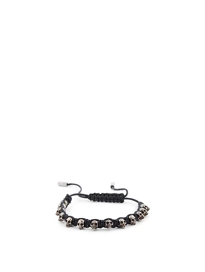 Skull Leather Friendship Bracelet