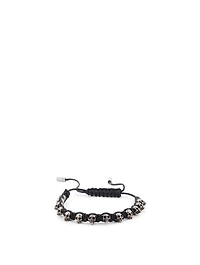 Skull Leather Friendship Bracelet