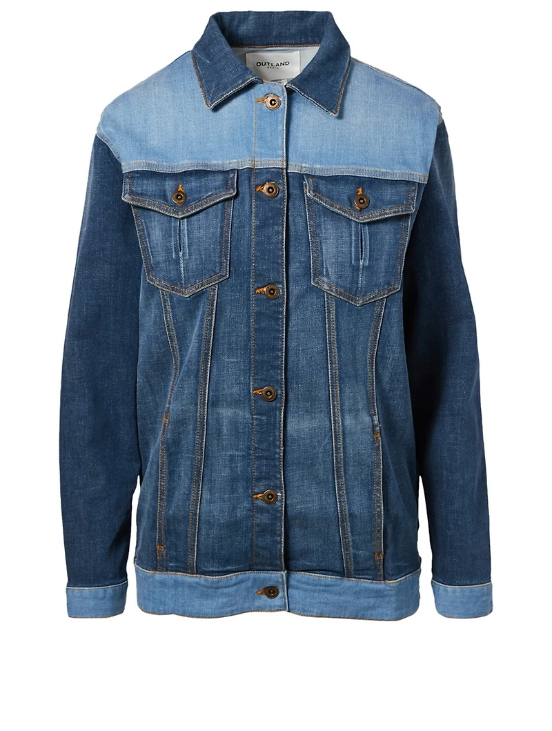 Ava Patchwork Jean Jacket