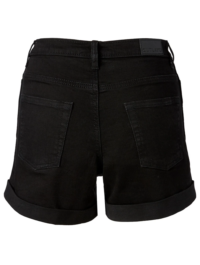 Emmy Cuffed High-Rise Jean Shorts