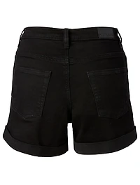 Emmy Cuffed High-Rise Jean Shorts