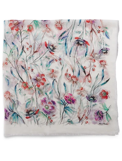 Toboga Silk Scarf In Floral Print