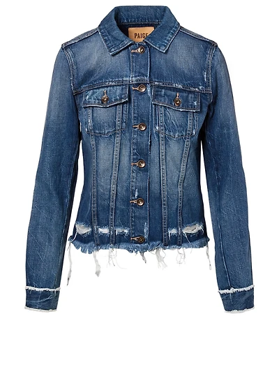 Rowan Jean Jacket With Fray Hem