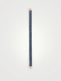 Short 18K Rose Gold Denim Strap Bracelet