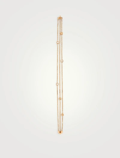 18K Rose Gold Bracelet With Diamonds