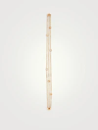 18K Rose Gold Bracelet With Diamonds