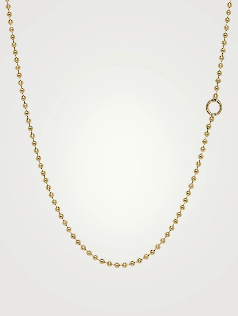18K Gold Ball Chain