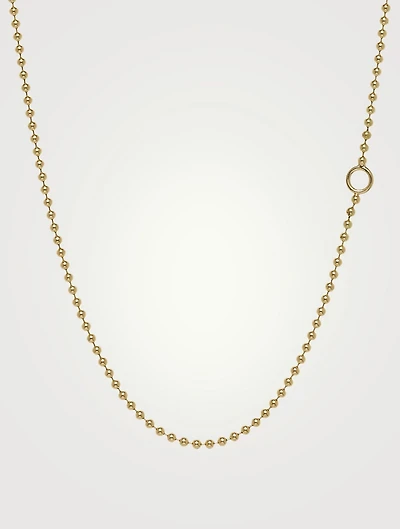 18K Gold Ball Chain