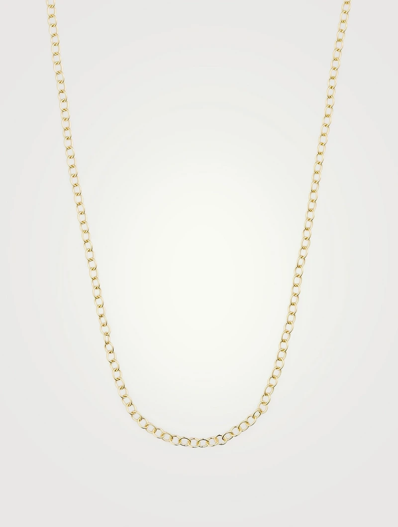 18K Gold Extra Small Oval Chain